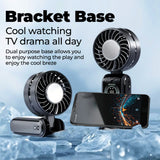 Portable Foldable Mini Fan, 3600mAh USB, Low Noise, Travel-Friendly